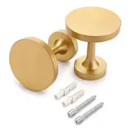 Pcs Decorative Curtain Holdbacks - Wall Mounted Drapery Tieback Hooks 2 Gold