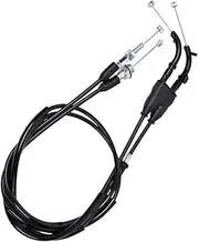 Vuzmode Motorcycle Throttle Housing Cable Line Wire, for YZ250F YZ250F BW BL YZ250F DW YZ250F DL YZ250 17D-26335-50-00 Motorbike Clutch Wire Replacement(Black 4pairs)