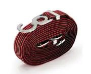 2 PCS Motorcycle Bicycle Trunk Bundle Tape Pull Goods Straps Elastic Rope Rubber Band Luggage Rope, Colour: 3m (Black Red)