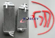 Aluminum radiator + red silicone hose for Kawasaki KX250F 2017 2018 17 18 GPI