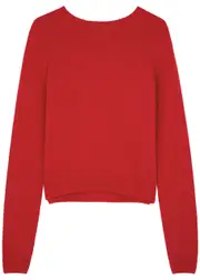 Khaite Diletta Cashmere Jumper - Red - XS (UK6 / XS) XS (UK6 / XS)