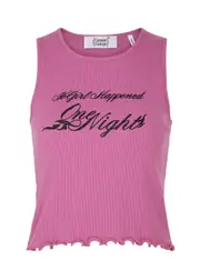 Cannari Concept Printed Cotton Tank - Pink - 32 (UK4 / Xxs) 32 (UK4 / XXS)