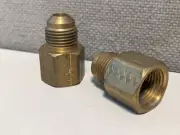 46F-6-6 SAE 45° FEMALE CONNECTOR BRASS FITTING ONE EACH