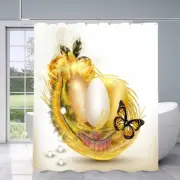Egg Ready Hatch Waterproof Bath Polyester Shower Curtain Liner Water Resistant