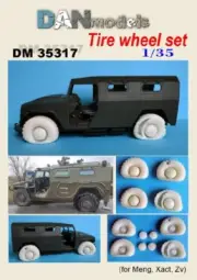 Tire wheel set for Tiger (for Meng, Zvezda, Xact), scale 1/35 Dan Models 35317