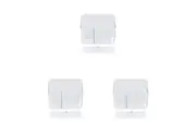 3PK Boxsweden Crystal Bathroom Hanging 2 Section Caddy Storage 17.5x9x14cm