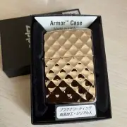 Zippo lighter armor dimple cut platinum unused item imported from Japan