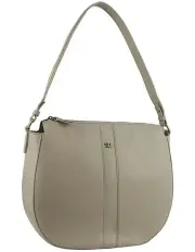 [PIERRE CARDIN] Leather Classic Hobo Bag in Bone