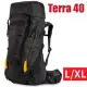 ☆【美國The North Face】TERRA 40L專業網狀透氣減震登山健行包(人體工學背負)/3GA7-KX7黑N