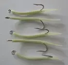 Saltwater fishing 5 pack 7/0 31022 Mustad Glow Tube hooks Striper jig lure UV