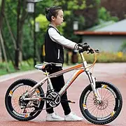 WWCEEM Outdoor Bicycle 20 Inch Mountain Child Pedal Bicycle Bike Children Bicycles 6-15 Year Old Boy and Girl