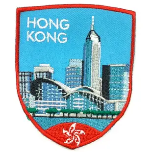 中國 香港 HK 裝飾貼 刺繡貼 士氣布章 臂章 布標 刺繡燙貼 徽章 補丁布貼