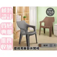 在飛比找蝦皮購物優惠-【特品屋】滿千免運 台製 夏威夷藤藝休閒椅 靠背椅 扶手椅 