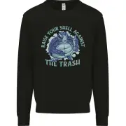 Offensive Turtle Environment Climate Change Kids Sweatshirt Jumper