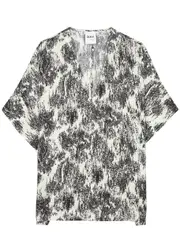 Day Birger ET Mikkelsen Simona Printed Satin top - White - 34 (UK6 / XS) 34 (UK6 / XS)