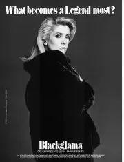 Vintage BLACKGLAMA Print Ad w/ CATHERINE DENEUVE Proof - Mint