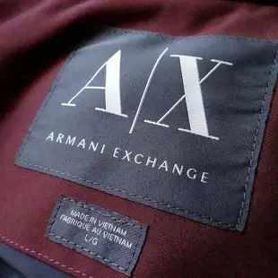 亞曼尼Armani Exchage A/X 羽絨連帽背心：男、L