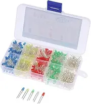 500pcs/1Box 3MM LED Light Emitting Diode Kit 5 * 100pcs=500Pcs Mixed Color Diode Combination