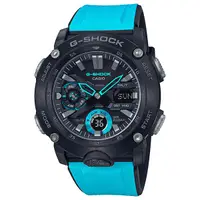 在飛比找蝦皮商城優惠-G-SHOCK 碳纖維強化樹脂材質雙顯電子錶（黑X藍)_ G