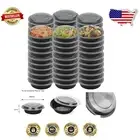 150 Pack BPA-Free Meal Prep Containers - 16 oz, Stackable and Microwave Safe