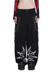 [Dolls Kill x Slipknot] Dead Memories Wide Leg Pants