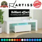 Artiss Entertainment Unit Storage Cabinet Console White Gloss Drawers Wood