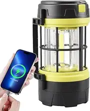 Solar Rechargeable Flashlight - LED Rechargeable Lanterns for Camping | 5 Modes USB Charging Lamp LED Ultra-High Brightness for Disaster Storm SOS Hiking Festival Tailgating Outage