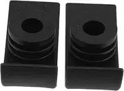 2 Pcs Walker Foot Pads Small Walker Sliders Drive Walker Parts Anti-Slip Walker Skis Non-Slip Gliders Walker Feet Coasters Glides for Walkers for Seniors Walker Glide Plastic White