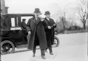 James Jerome Hill, President, Great Northern Railway - Left, with - Old Photo