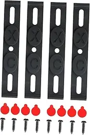 4X Frameless License Plate Holders Mounting Kit Maintenance Automotive Shop Truck Rvs Number Plate Frame Brackets Clip Clamps