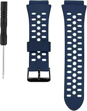 TenCloud Silicone Band intended for Neo iON 1/iON 2 GPS Golf Watch Strap Breathable Wristband intended for Excel Golf GPS Smartwatch (Nave Blue/White)
