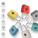 智能指紋鎖 指紋掛鎖 便攜指紋鎖 家用USB充電20指紋掛鎖 戶外手提包抽屜大門