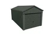 Stratco Domestic Gable Roof Shed Single Garage 3.16 x 6.21 x 2.4m Gable End Roller Door Slate Grey