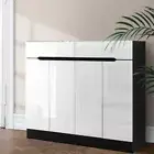 Adjustable Shelves Shoe Rack Storage Shoes Cabinet High Gloss Organiser 120cm