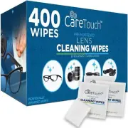 Care Touch Glasses Wipes, 400ct - Lens Cleaning Wipes For Eyeglasses, Eyeglass