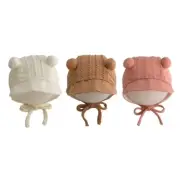 Baby Princess Ear Protections Caps Infant Girls Palaces Hats Newborns Fetal Caps