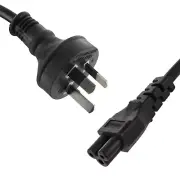 5m Mains Power Lead Cable Cord AU 3 Pin to Cloverleaf Plug 250V for Laptop