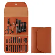 16Pcs Manicure Pedicure Set Stainless Nail Trimming Kit Clipper Finger Care Tool