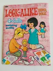 Unused LOOK-ALIKE PAPER DOLLS Whitman 1967 NEW Linda Laurie Penny Patty RETRO