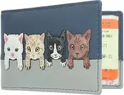 [Mala Leather] Best Friends Collection Travel Pass/Oyster Card Holder 630TC_65, Navy, One Size