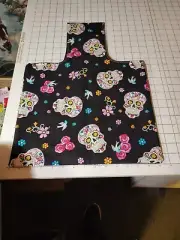 Yarn Bag Organizer Project Bag Tote Knitting Sugar Skull FABRIC