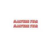 Malvern Star - RED side seat decals - old school bmx