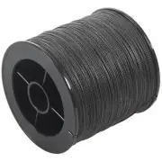 4X(500M 50LB 4 Strands Multifilament PE Braid Fishing Line (Black) E8Q2)5837