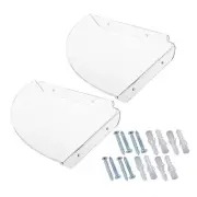 Corner Punching Shower Organiser Acrylic Shower Shelves Wall Mounted Bath Shelf