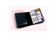 Marbig 500-Slot 20cm Business Card Book & Case 4 D-Ring Binder Holder Black