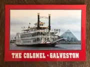 The Colonel Paddle wheeler Steamship Moody Gardens Galveston Texas Postcard TX