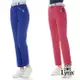【Lynx Golf】女款日本進口布料彈性舒適LOGO鬆緊帶設計口袋配布剪接造型窄管長褲(二色)-慈濟