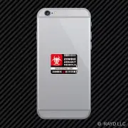 Zombie Assault Vehicle License Cell Phone Sticker Mobile Die Cut apocalypse