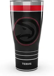 Tervis Traveler NBA Atlanta Hawks - Night Game Triple Walled Insulated Tumbler Travel Cup Keeps Drinks Cold & Hot, 30oz, Stainless Steel
