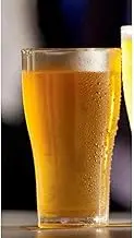 Wholesale Clear Glassware Plastic Beer Glasses Pot 285ml x 12